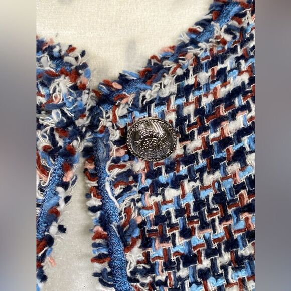 Derek Lam 10 Crosby Elizabeth Tweed Peplum Jacket size 00 - Picture 8 of 13